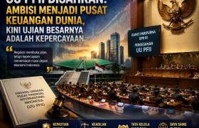 UU PFII Disahkan: Ambisi Menjadi Pusat Keuangan Dunia, Kini Ujian Besarnya Adalah Kepercayaan