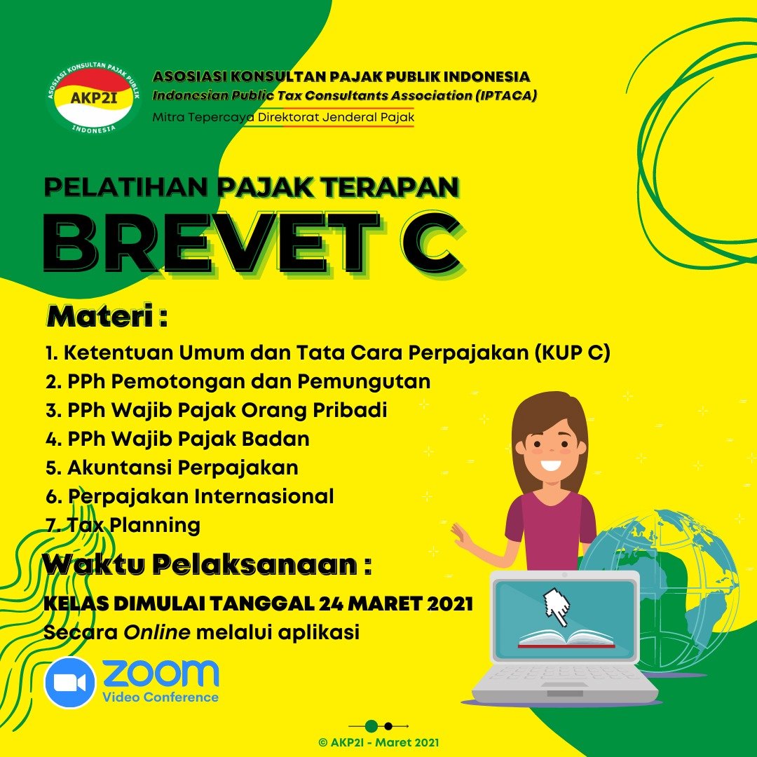 Pelatihan Brevet Pajak C Terpadu (24 Juni 2021) - AKP2I